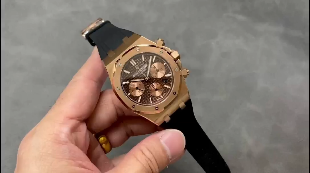 AP Royal Oak Chronograph 41 Black Rubber Strap 26239OR.OO.D812CR.01 Replica