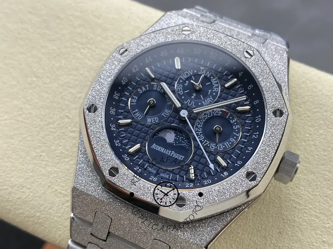 AP 26574ST.OO.1220ST.02 Royal Oak Perpetual Calendar 1:1 Clone 41 Frosted Watch