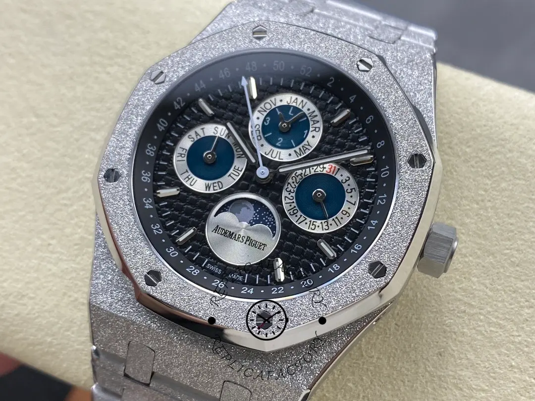 AP 1:1 Clone Royal Oak Perpetual Calendar 26574BC.GG.1224BC.01 Black Dial