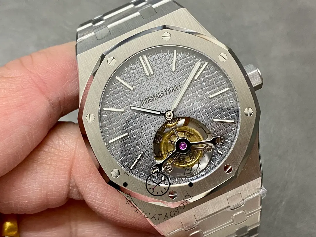 AP Royal Oak 26510PT.OO.1220PT.01 Replica Tourbillon Extra-Thin 41 Gray Dial