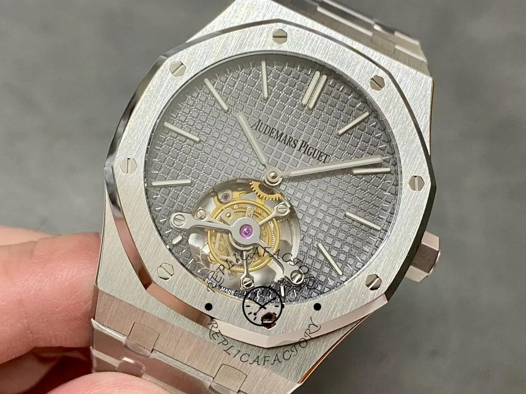 AP Royal Oak 26510PT.OO.1220PT.01 Replica Tourbillon Extra-Thin 41 Gray Dial