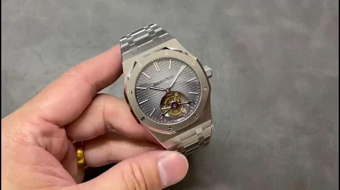 AP Royal Oak 26510PT.OO.1220PT.01 Replica Tourbillon Extra-Thin 41 Gray Dial