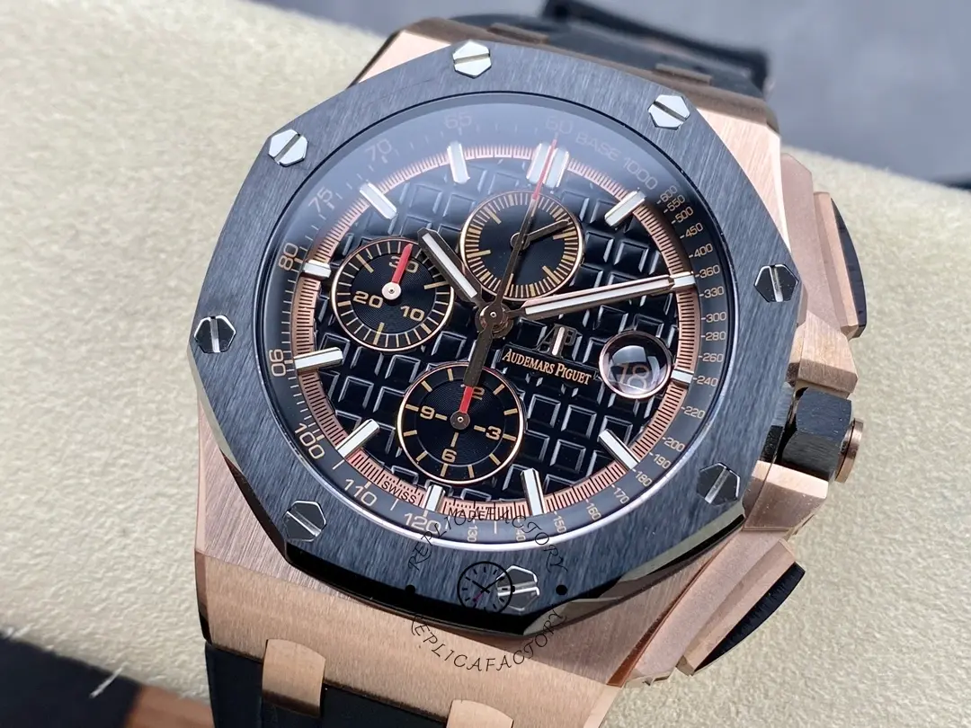 AP Royal Oak Offshore Replica 42 Ceramic 26401RO.OO.A002CA.02 Black Rubber