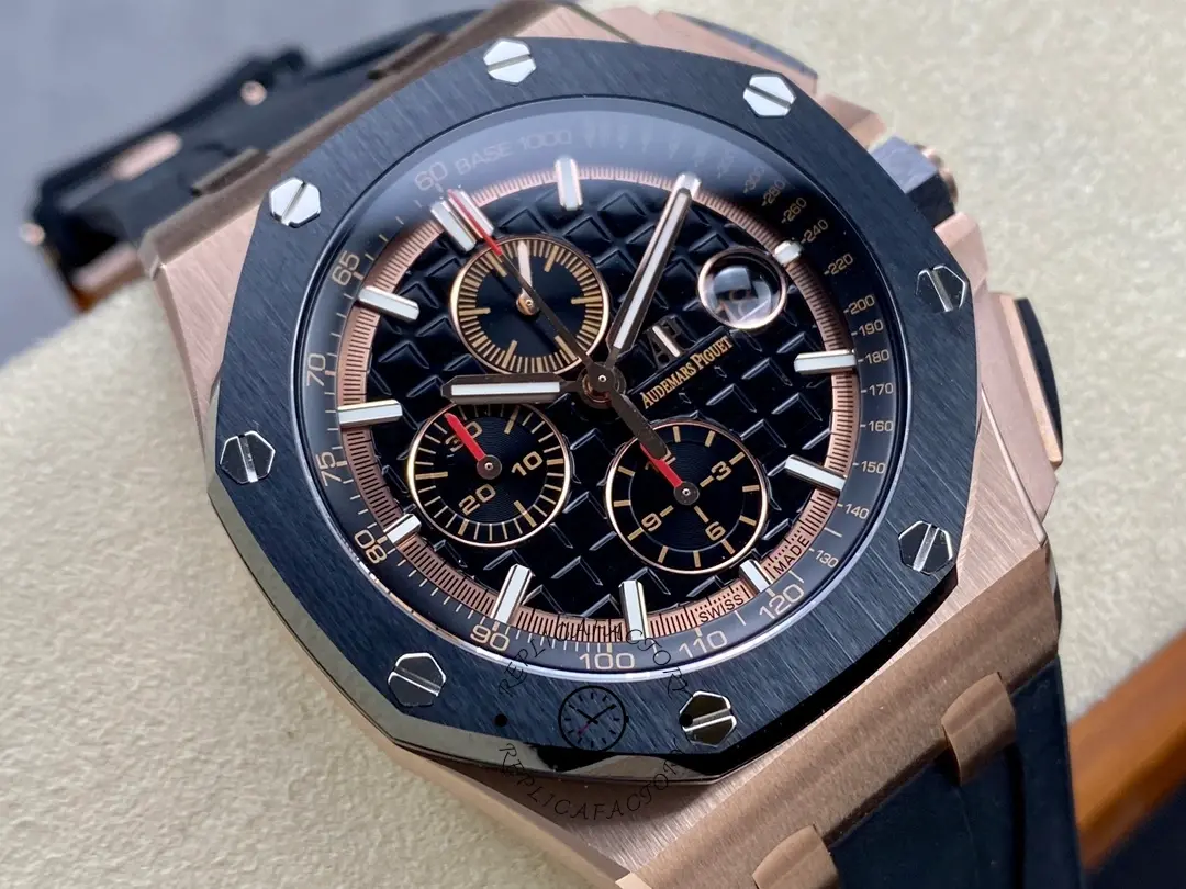 AP Royal Oak Offshore Replica 42 Ceramic 26401RO.OO.A002CA.02 Black Rubber