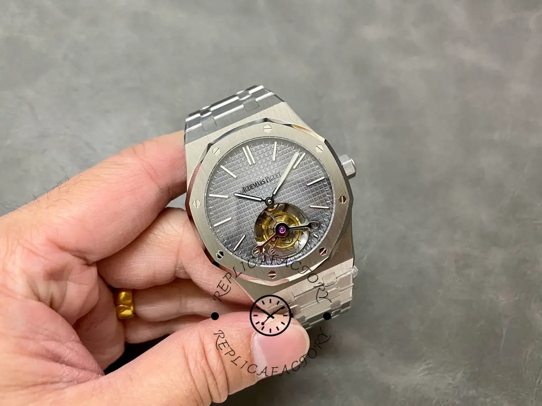 AP Royal Oak 26510PT.OO.1220PT.01 Replica Tourbillon Extra-Thin 41 Gray Dial