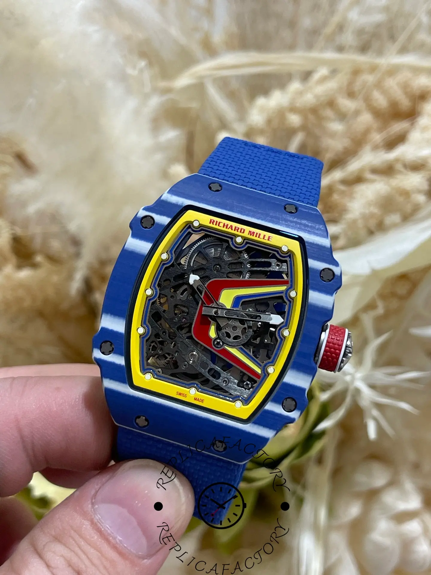 Super Clone Richard Mille RM 67-02 Fernando Alonso Azul