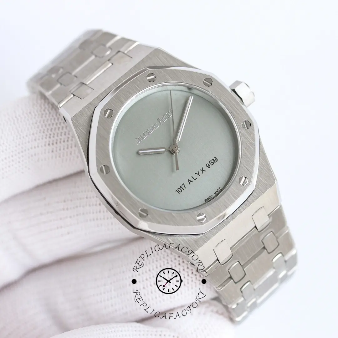 AP Royal Oak 15550PT.OO.1356PT.01 1017 ALYX 9SM Replica 37 White Gold