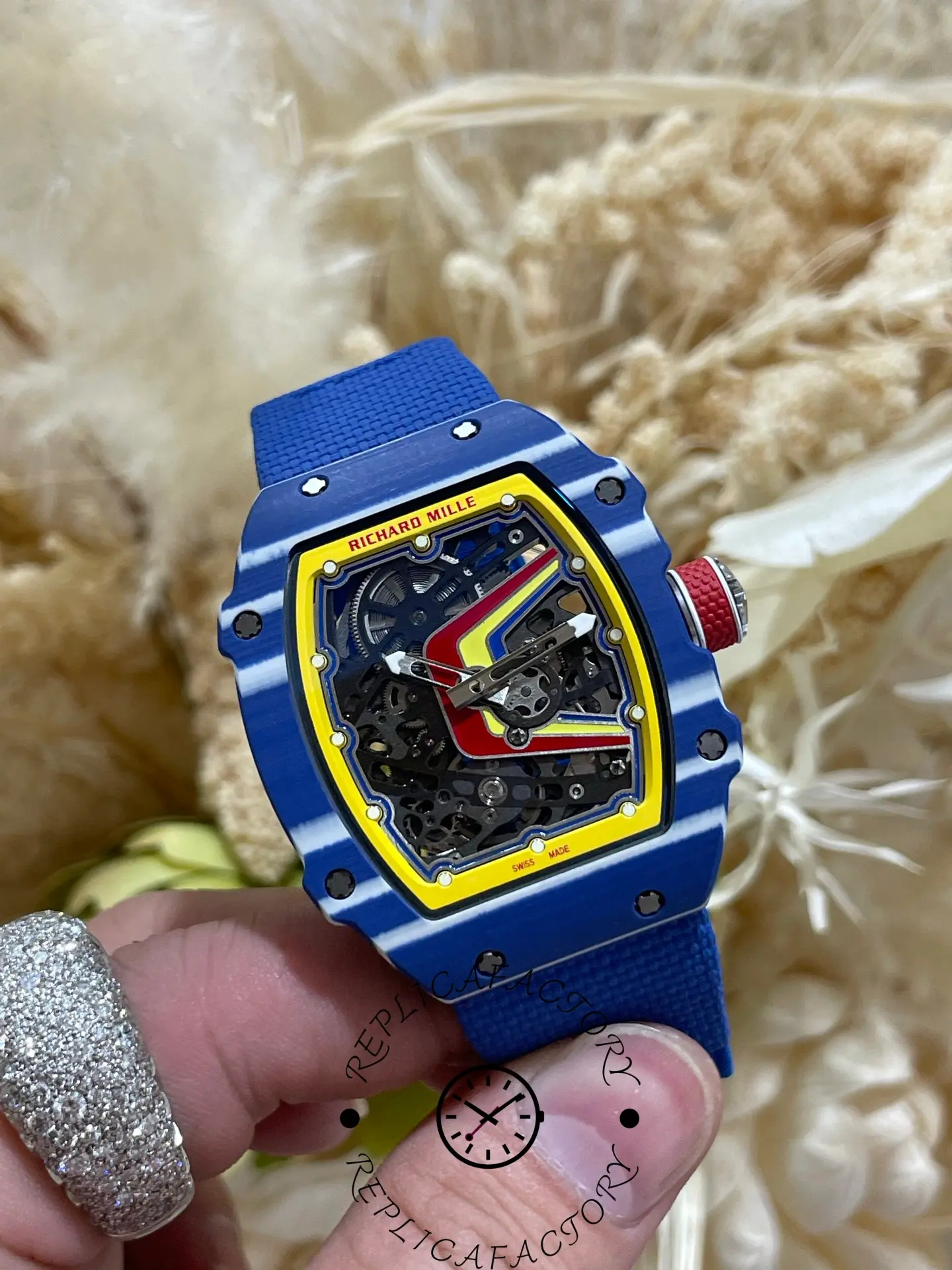 Super Clone Richard Mille RM 67-02 Fernando Alonso Azul