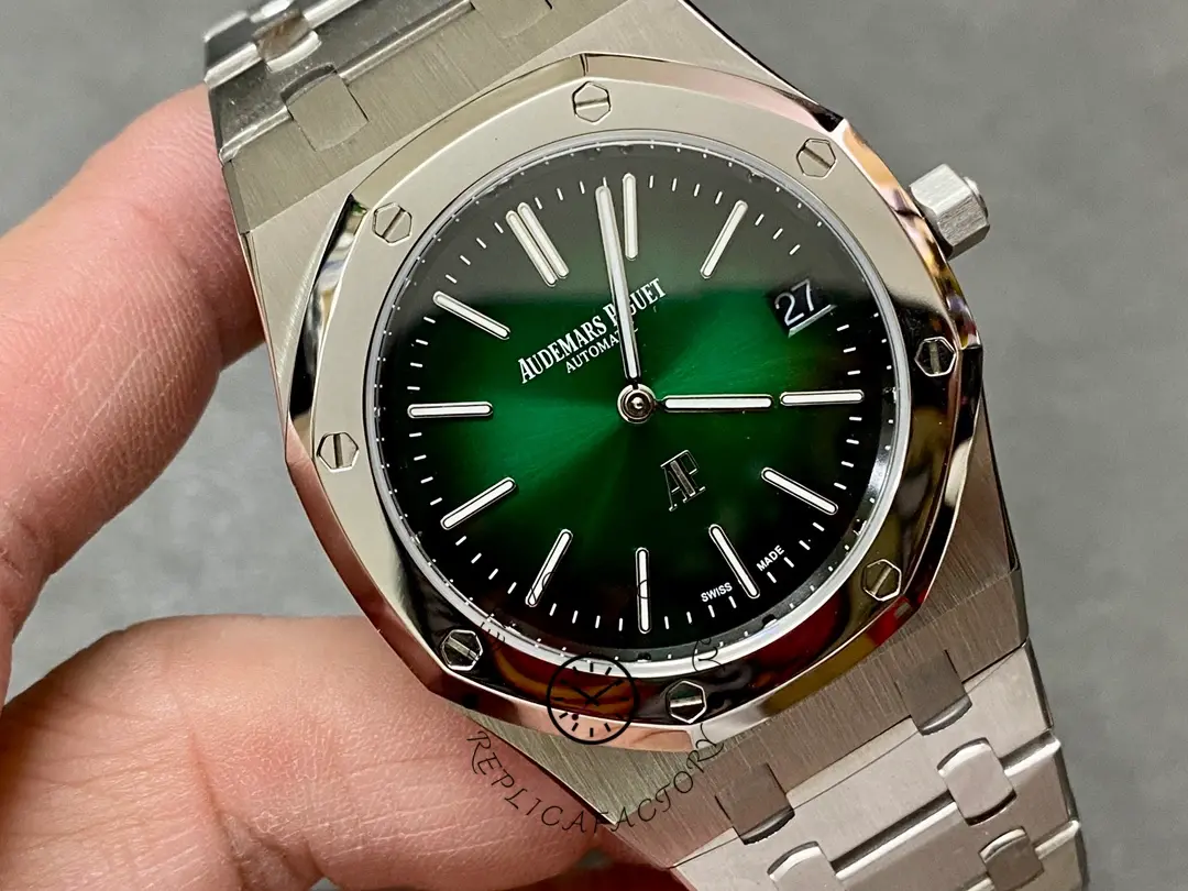 AP Royal Oak Jumbo Extra-Thin 39 15202PT.OO.1240PT.01 Smoked Green 1:1 Clone
