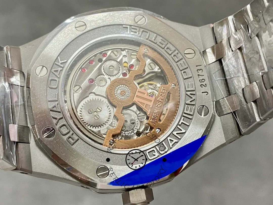 AP 1:1 Clone Royal Oak Perpetual Calendar 26613ST.OO.1220ST.01 Turquoise Blue Dial