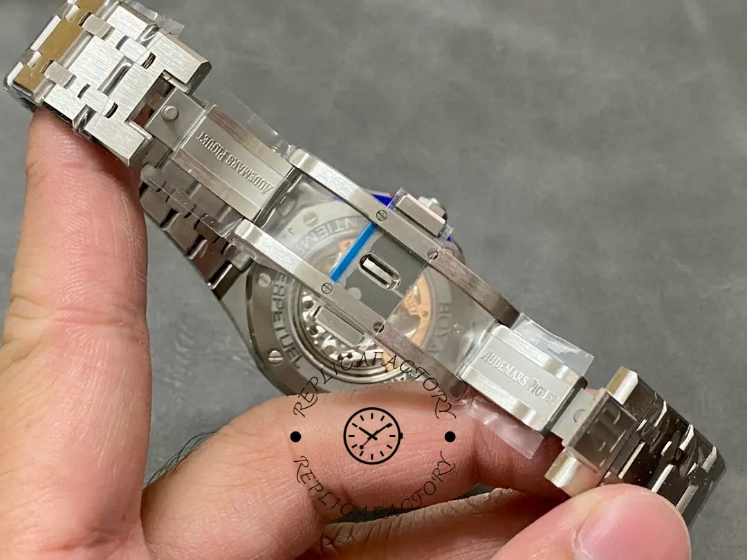 AP 1:1 Clone Royal Oak Perpetual Calendar 26613ST.OO.1220ST.01 Turquoise Blue Dial