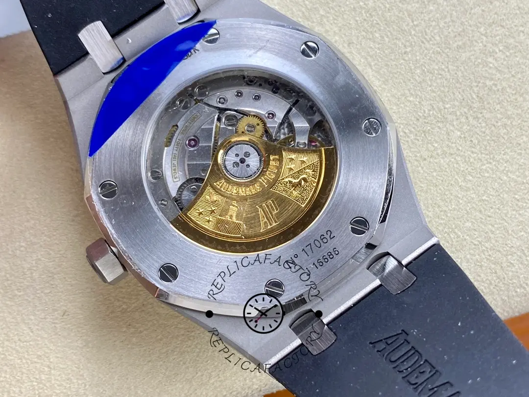 AP Royal Oak Automatic 41 15400ST.OO.1220ST.01 1:1 Clone Black Rubber Strap