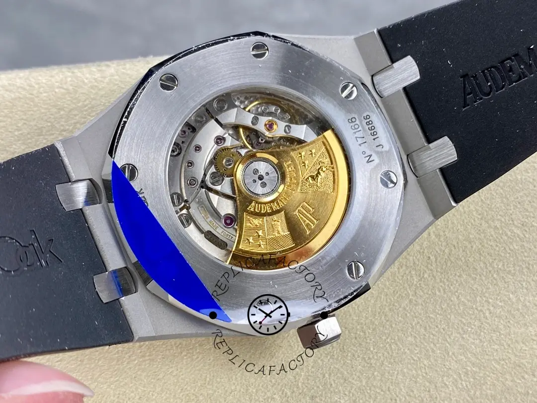 AP Royal Oak 15400ST.OO.1220ST.03 Blue Dial 1:1 Clone Black Rubber Strap