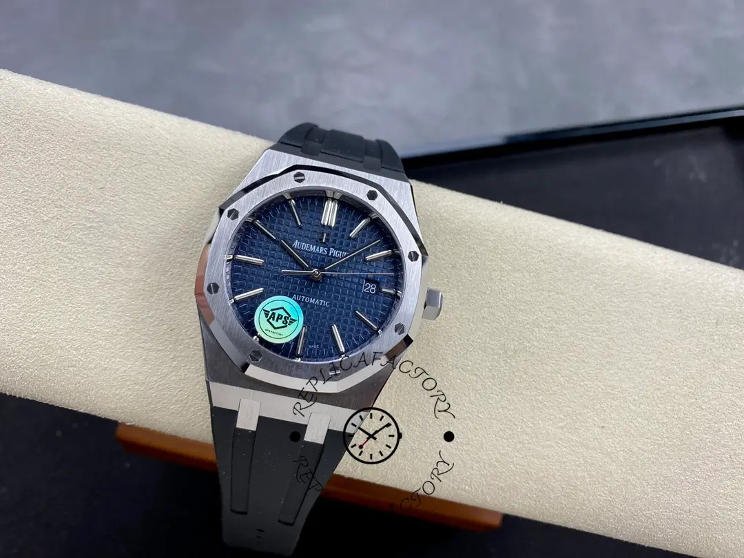 AP Royal Oak 15400ST.OO.1220ST.03 Blue Dial 1:1 Clone Black Rubber Strap
