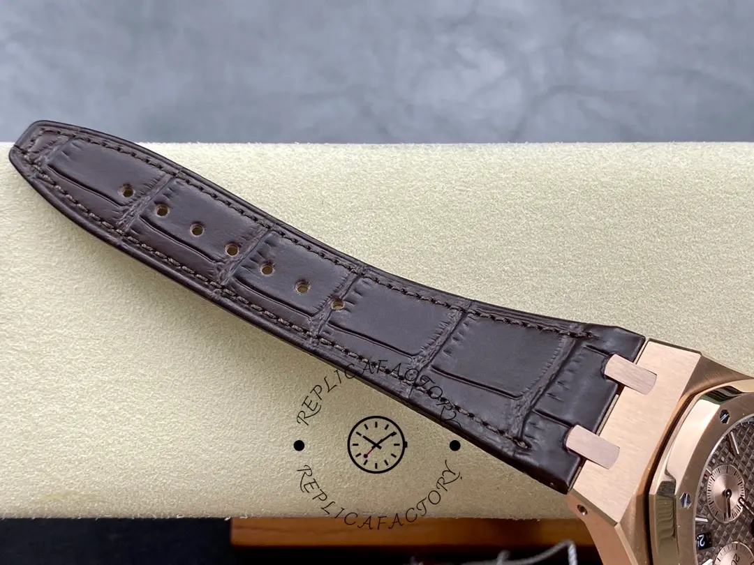 AP Royal Oak Chronograph 41 Brown Alligator Strap 26331OR.OO.D821CR.01 1:1 Clone