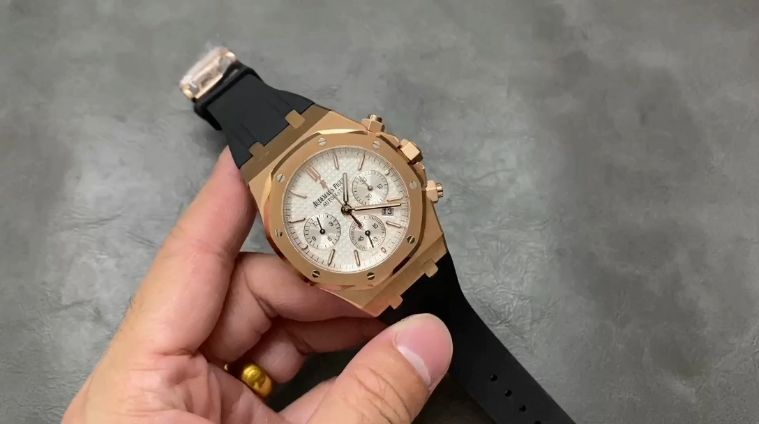 AP Royal Oak Chronograph 41 Black Rubber Strap 26320OR.OO.D088CR.01 Replica