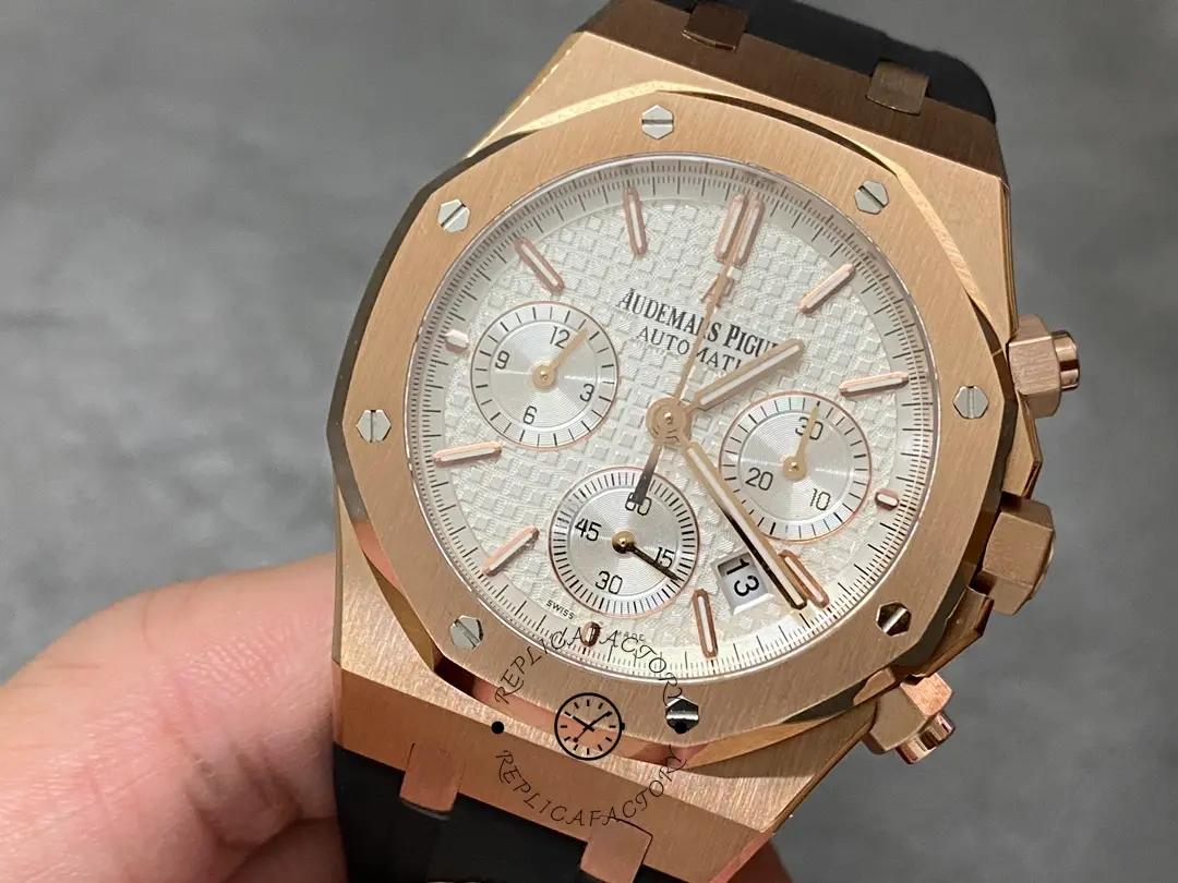 AP Royal Oak Chronograph 41 Black Rubber Strap 26320OR.OO.D088CR.01 Replica
