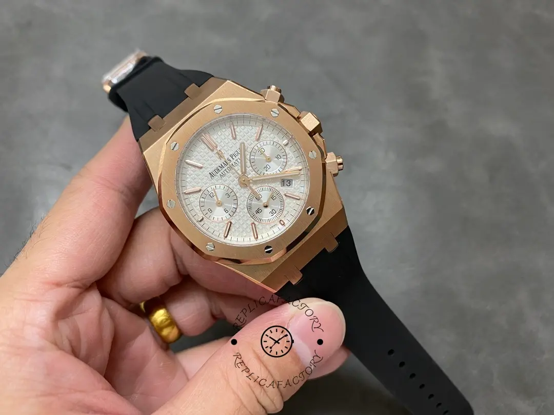 AP Royal Oak Chronograph 41 Black Rubber Strap 26320OR.OO.D088CR.01 Replica