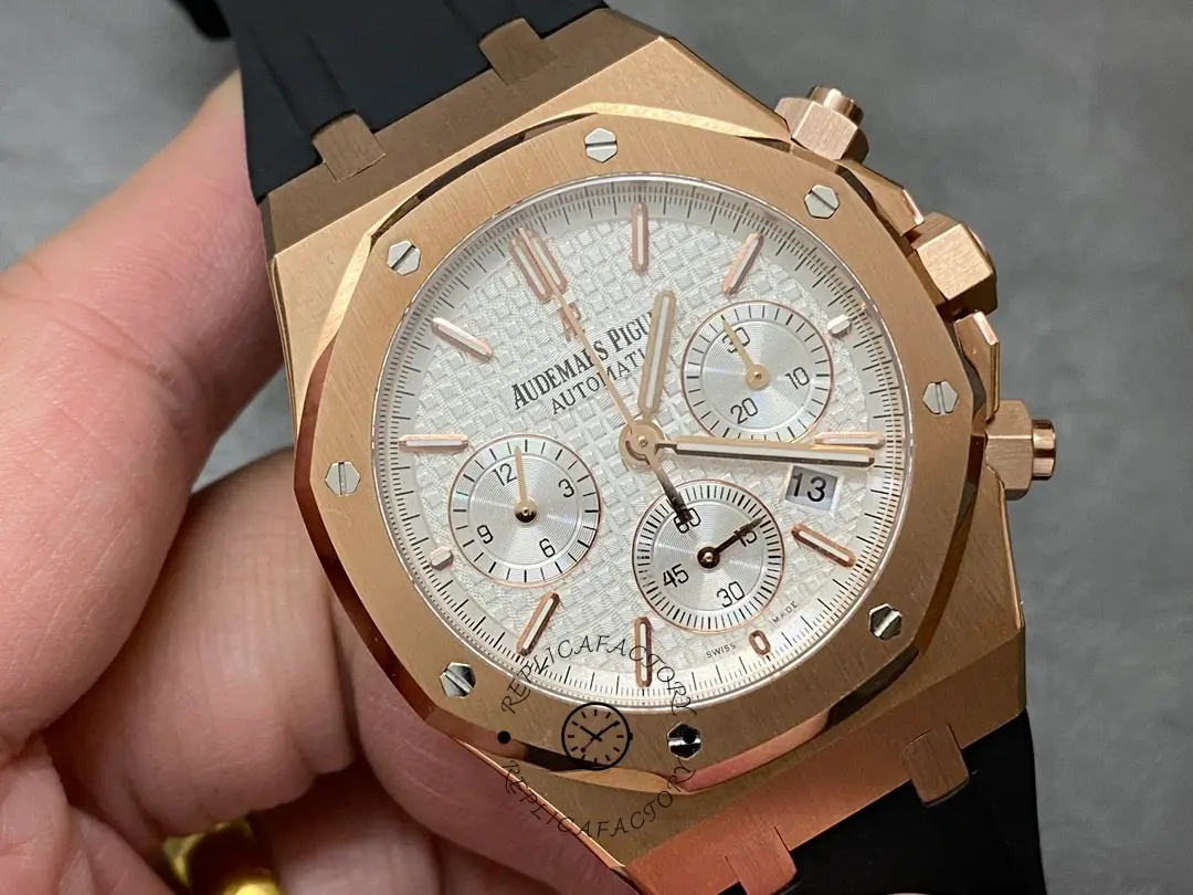 AP Royal Oak Chronograph 41 Black Rubber Strap 26320OR.OO.D088CR.01 Replica