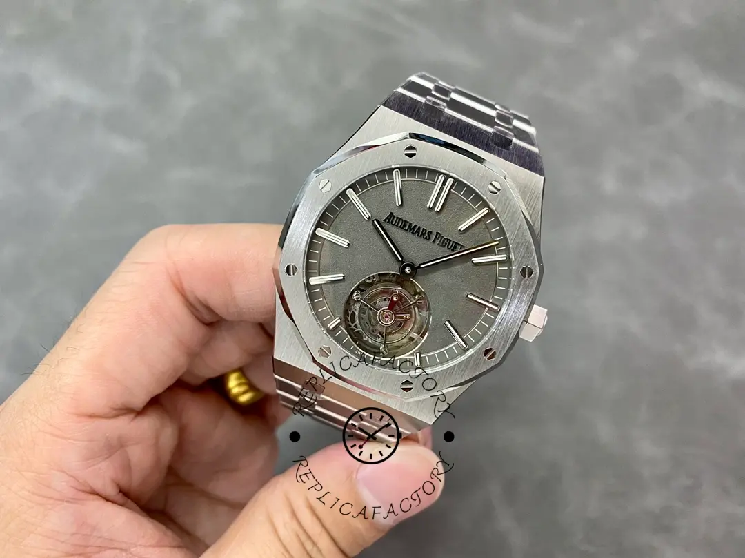 AP 26530TI.OO.1220TI.01 Replica Slate Grey Dial Royal Oak Tourbillon Titanium