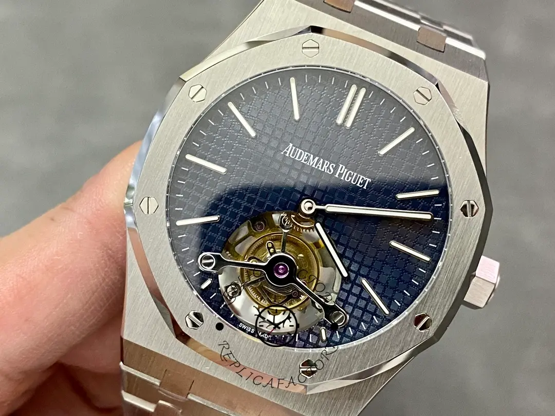 AP Royal Oak Tourbillon Extra-Thin 26510ST.OO.1220ST.01 Blue Dial 1:1 Clone