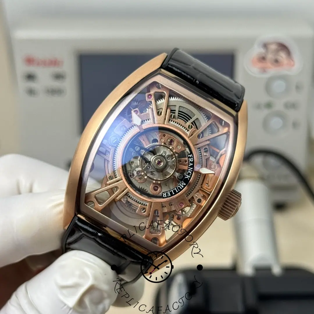 Franck Muller V45 CX Tourbillon 1:1 Clone Skeleton Watch