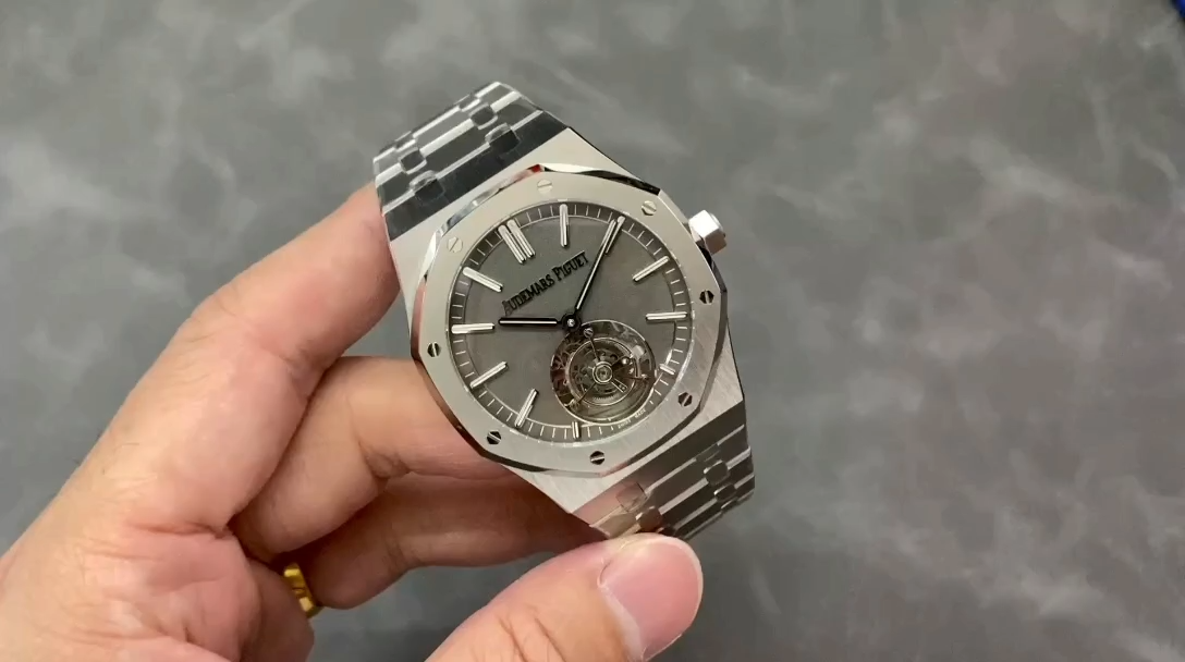AP 26530TI.OO.1220TI.01 Replica Slate Grey Dial Royal Oak Tourbillon Titanium