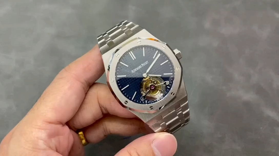 AP Royal Oak Tourbillon Extra-Thin 26510ST.OO.1220ST.01 Blue Dial 1:1 Clone