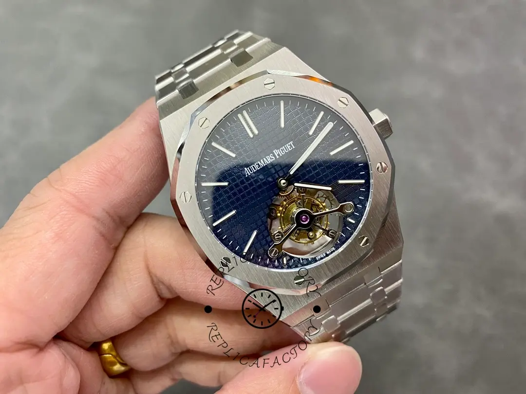 AP Royal Oak Tourbillon Extra-Thin 26510ST.OO.1220ST.01 Blue Dial 1:1 Clone