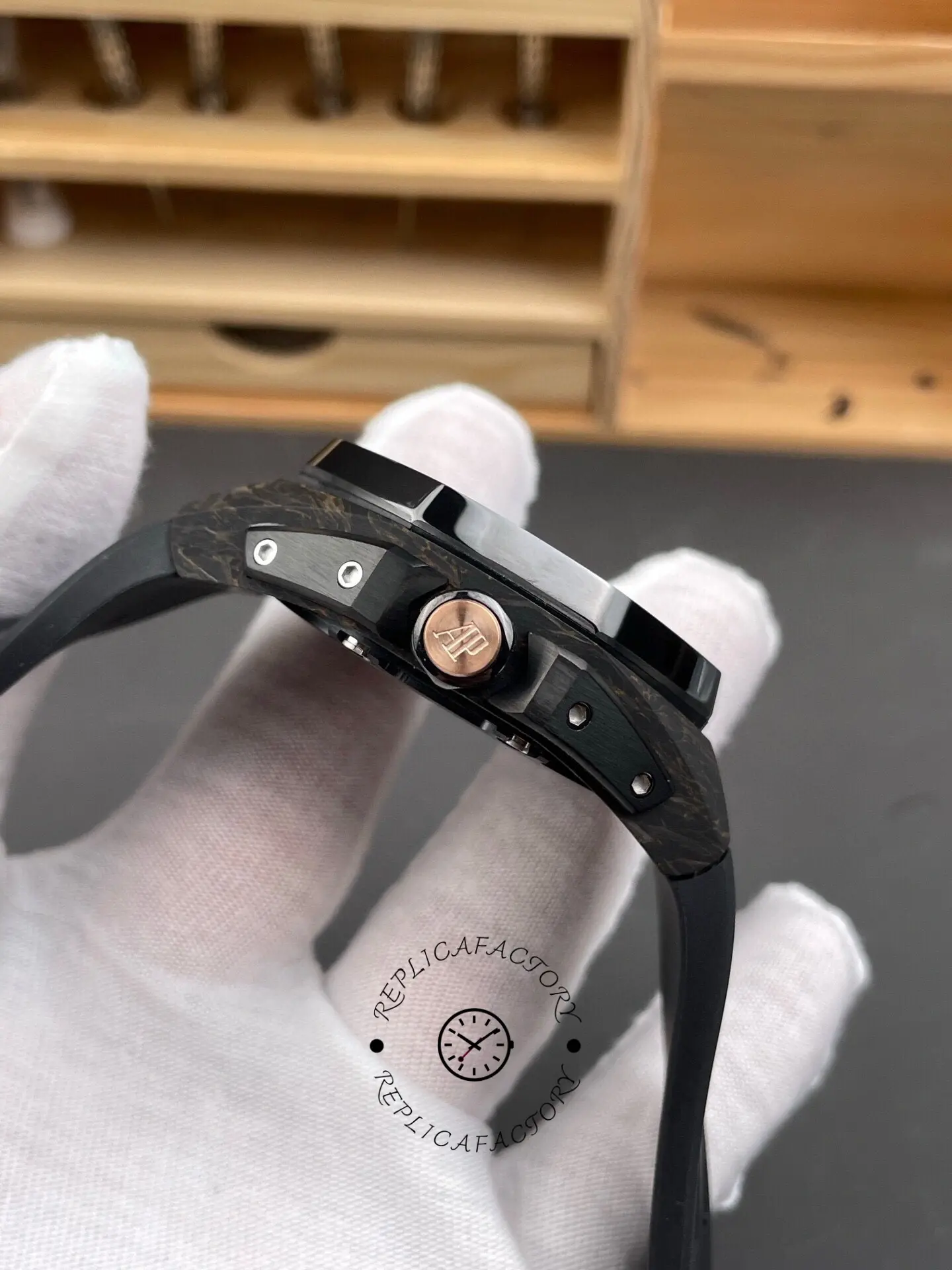 AP Royal Oak Concept Flying Tourbillon 26638FO.00.D002CA.01 Forged Carbon 1:1 Clone