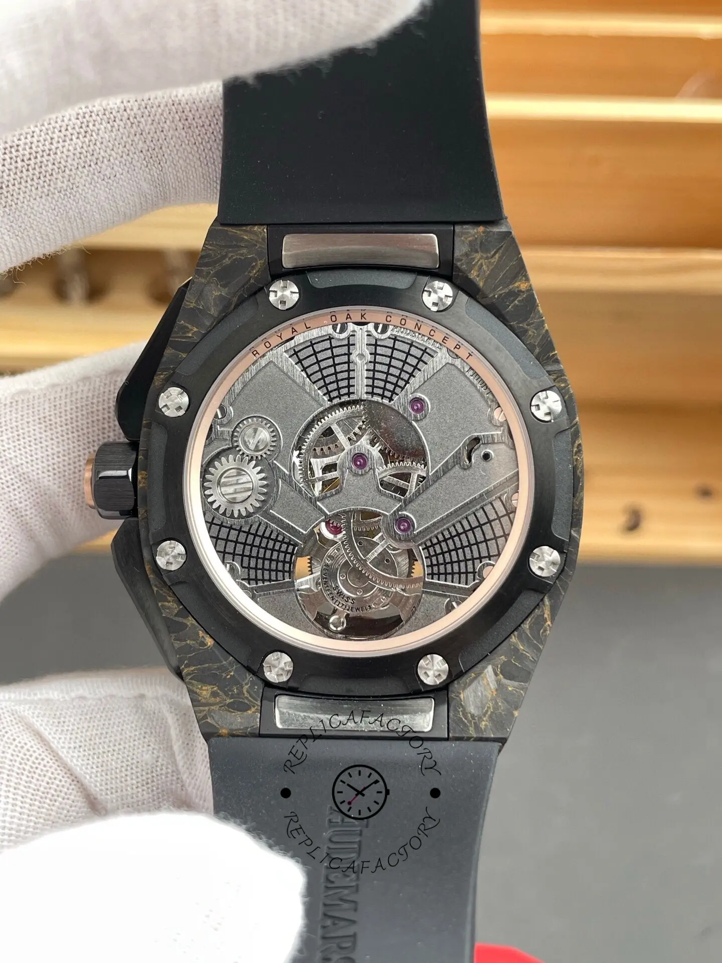 AP Royal Oak Concept Flying Tourbillon 26638FO.00.D002CA.01 Forged Carbon 1:1 Clone