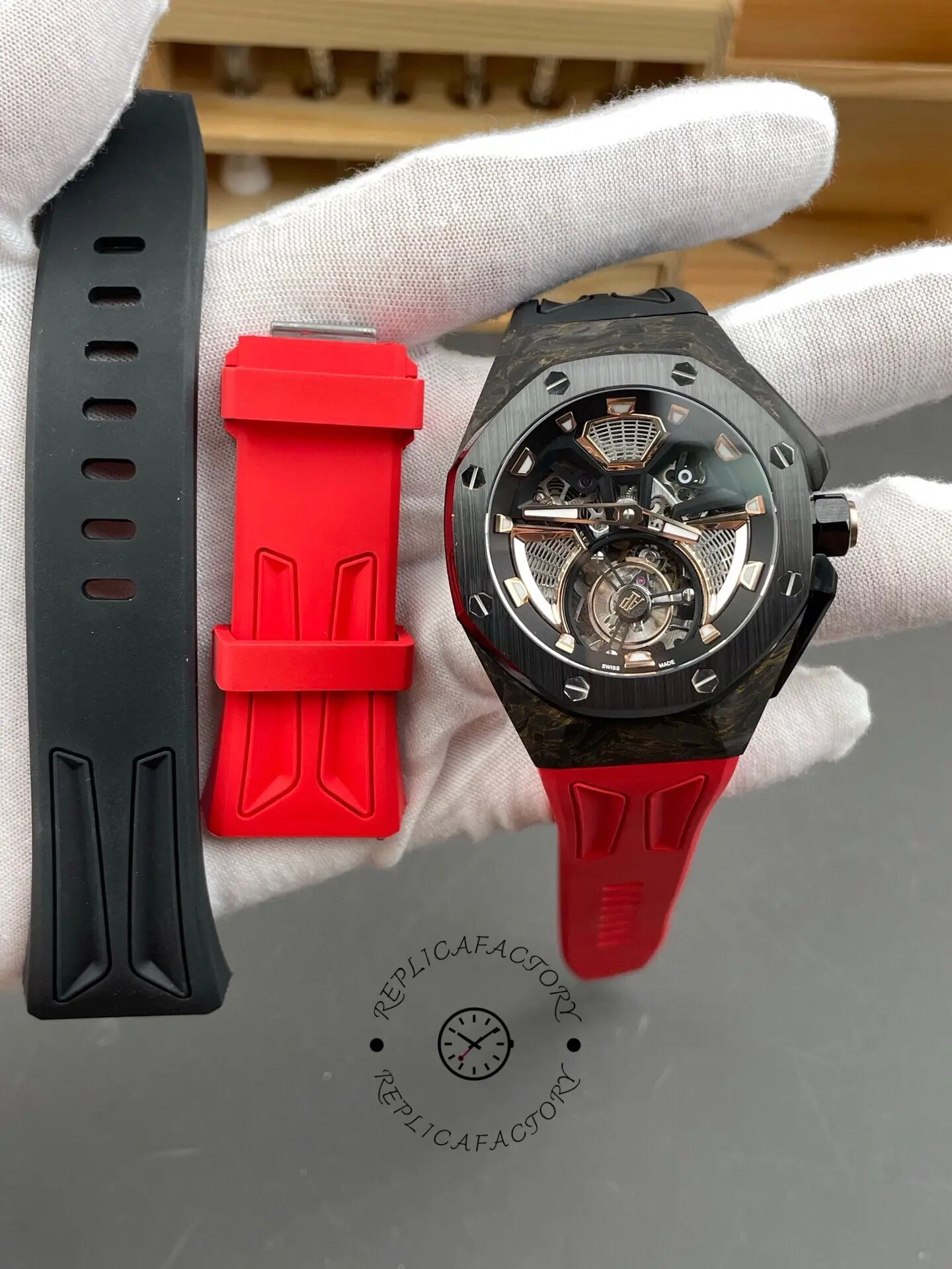 AP Royal Oak Concept Flying Tourbillon 26638FO.00.D002CA.01 Forged Carbon 1:1 Clone