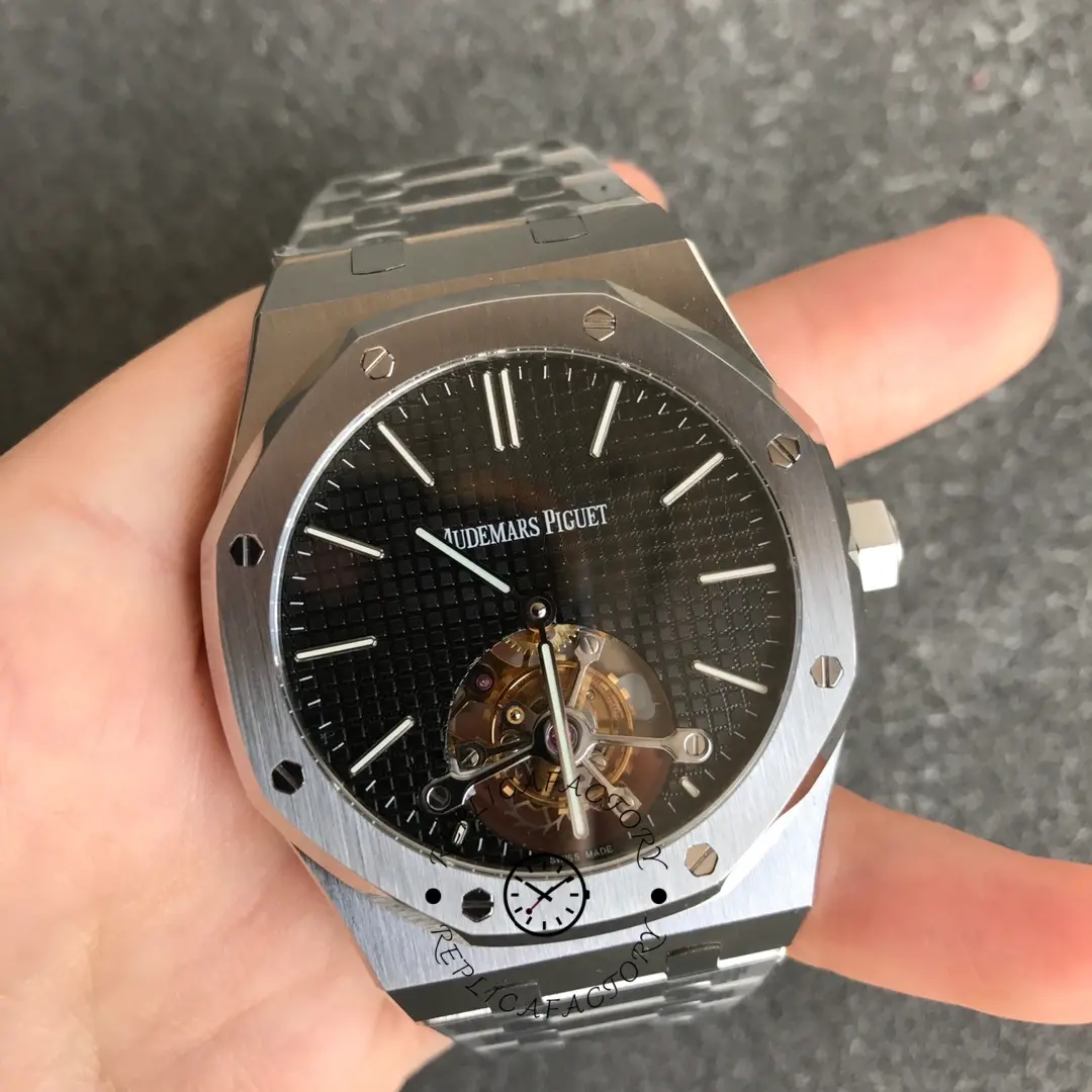 AP 26512ST.OO.1220ST.01 1:1 Clone Royal Oak Extra-Thin Flying Tourbillon Black Dial