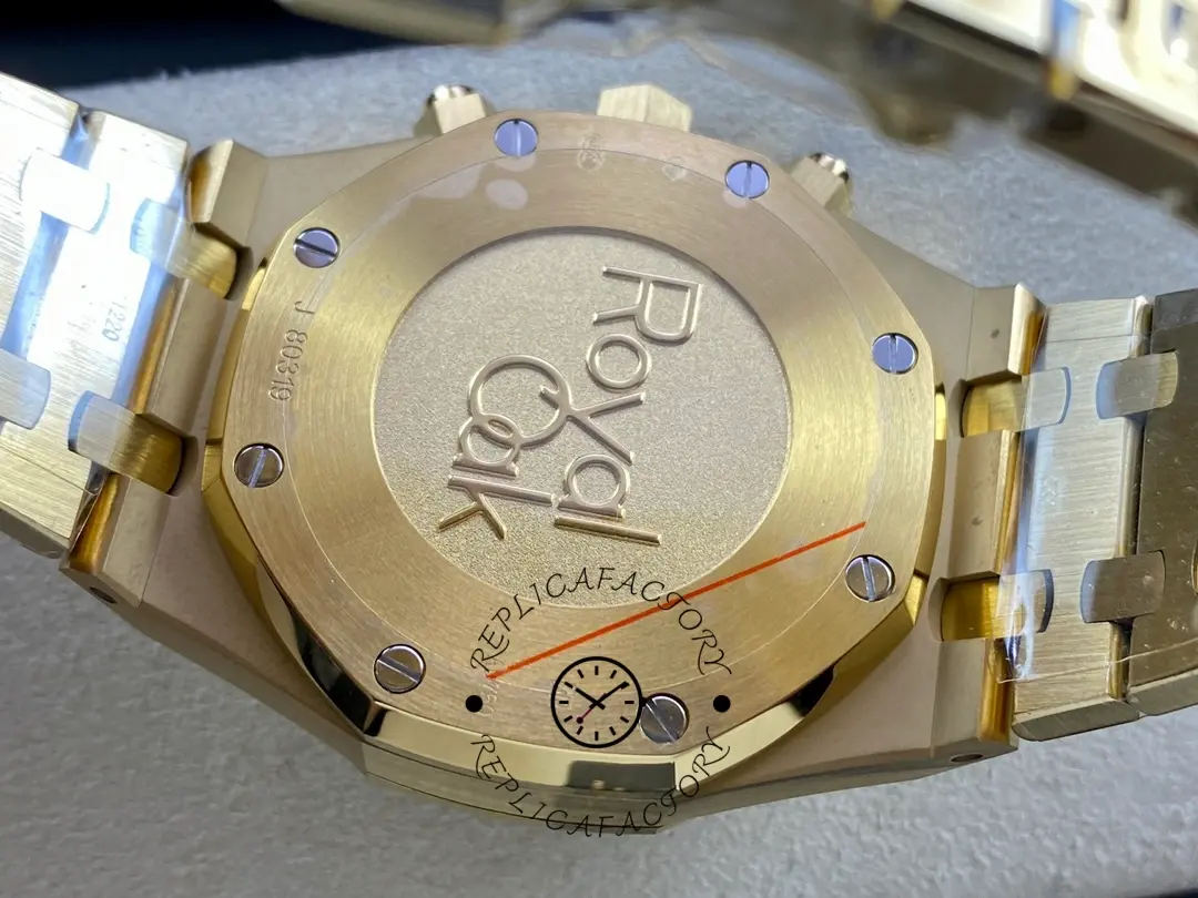 AP Royal Oak 26320BA.OO.1220BA.02 Chronograph Yellow Gold 1:1 Clone Blue Dial