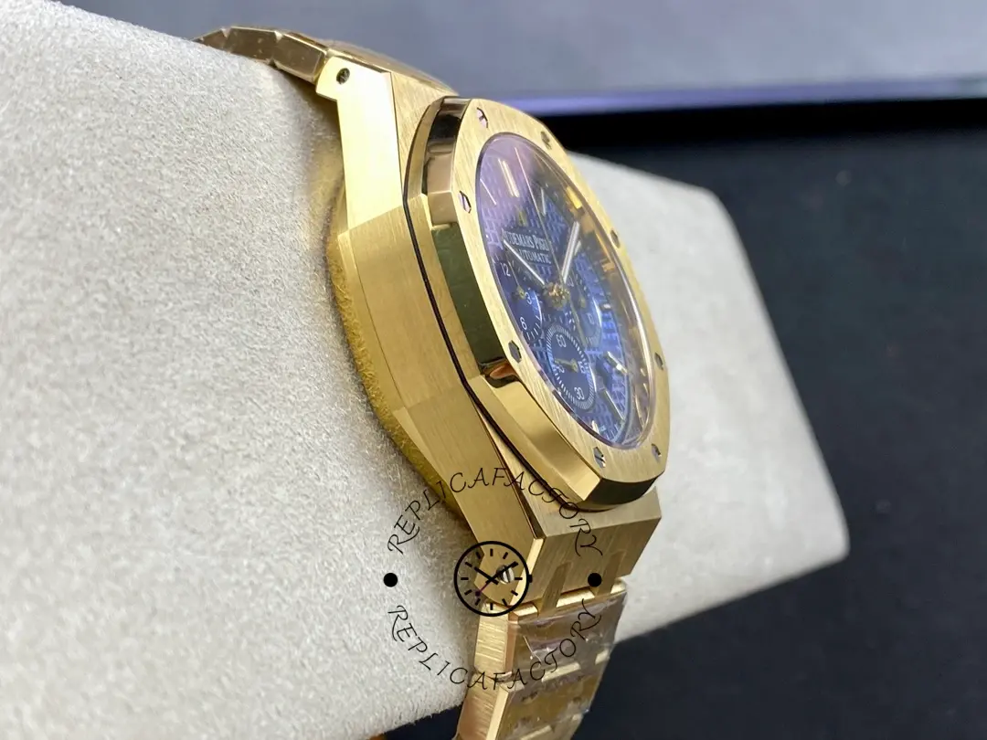AP Royal Oak 26320BA.OO.1220BA.02 Chronograph Yellow Gold 1:1 Clone Blue Dial