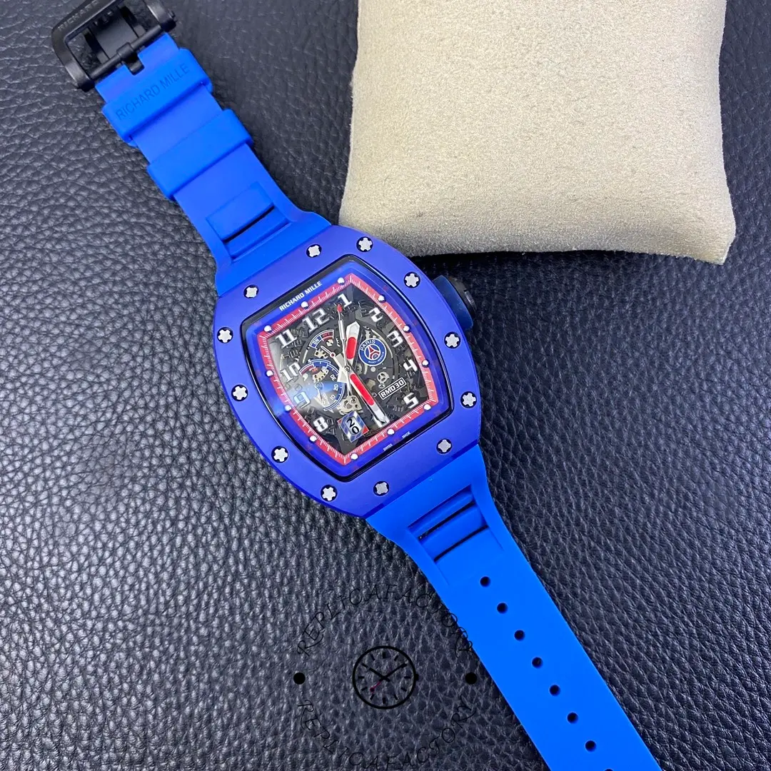 Richard Mille RM 030 PSG 1:1 Clone Blue Ceramic Watch