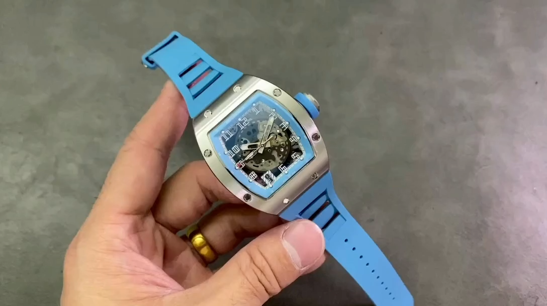 Richard Mille RM010 1:1 Clone Automatic Skeleton White Gold