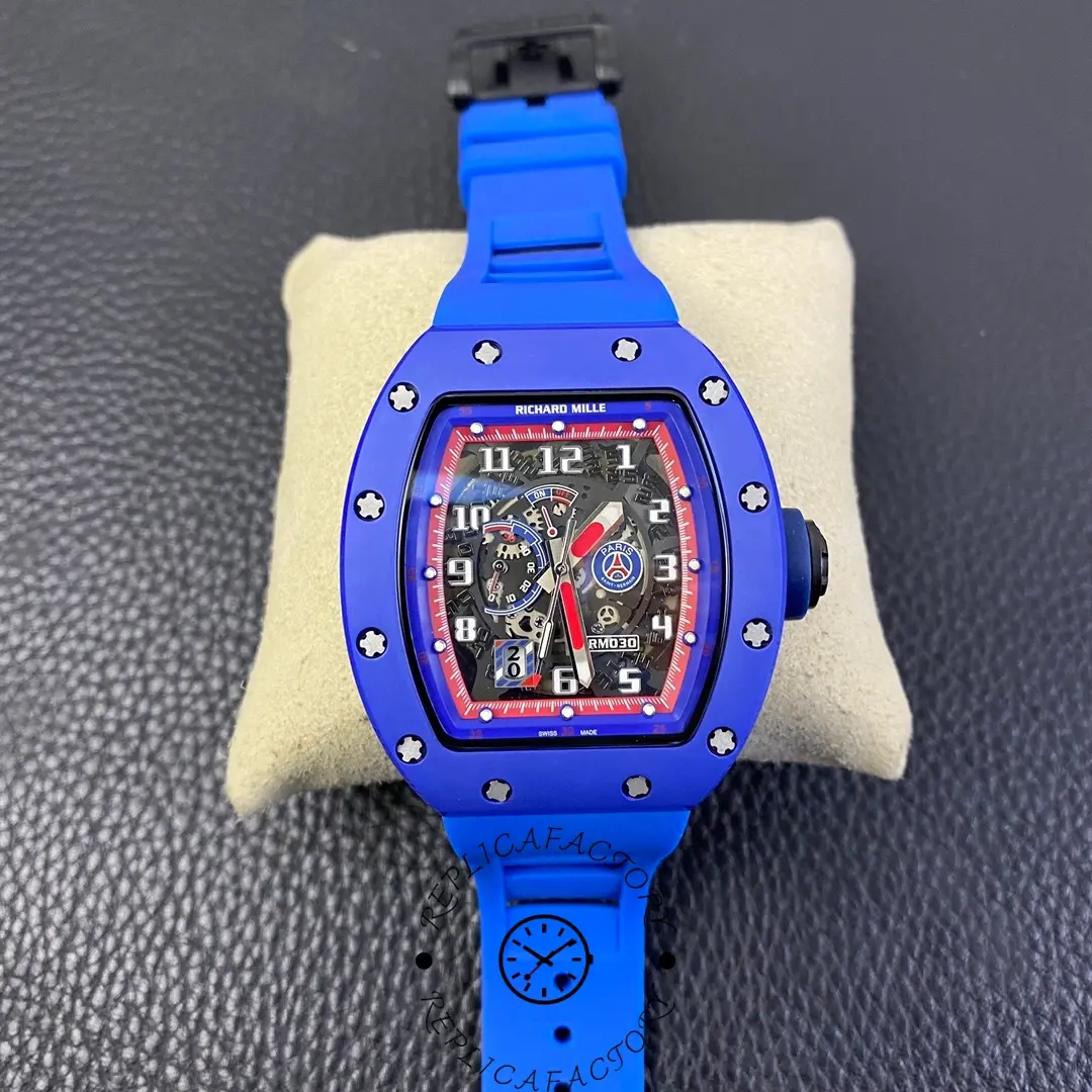 Richard Mille RM 030 PSG 1:1 Clone Blue Ceramic Watch