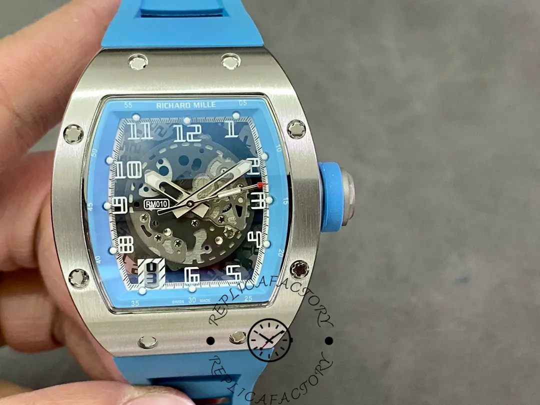 Richard Mille RM010 1:1 Clone Automatic Skeleton White Gold