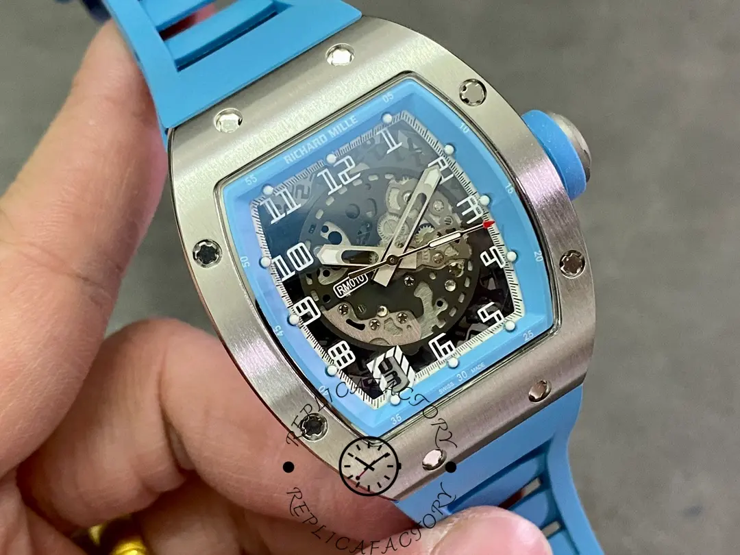 Richard Mille RM010 1:1 Clone Automatic Skeleton White Gold