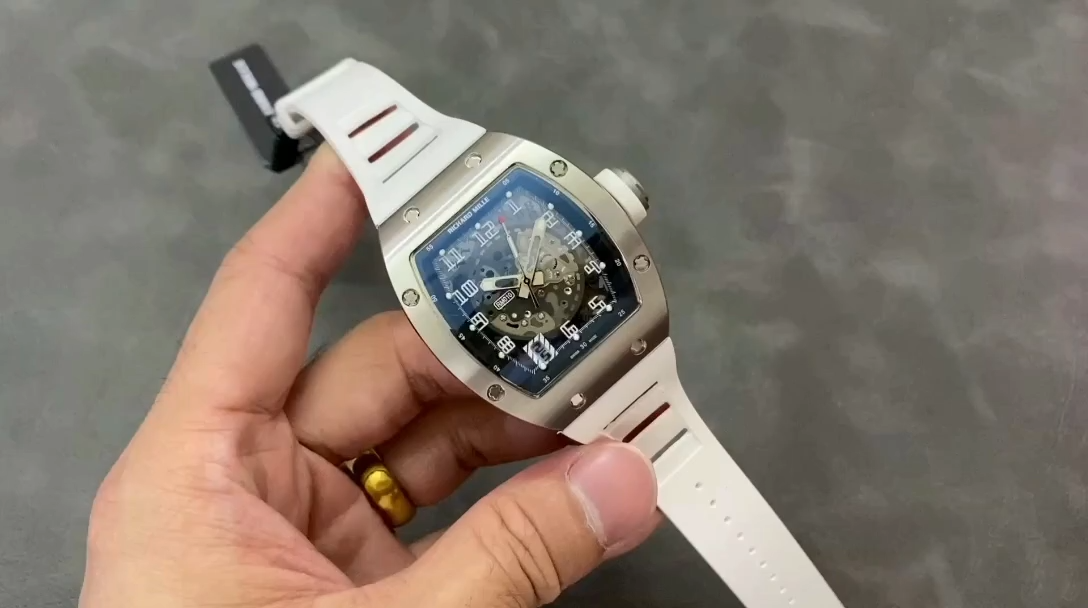 Richard Mille RM010 1:1 Clone Automatic Skeleton White Gold