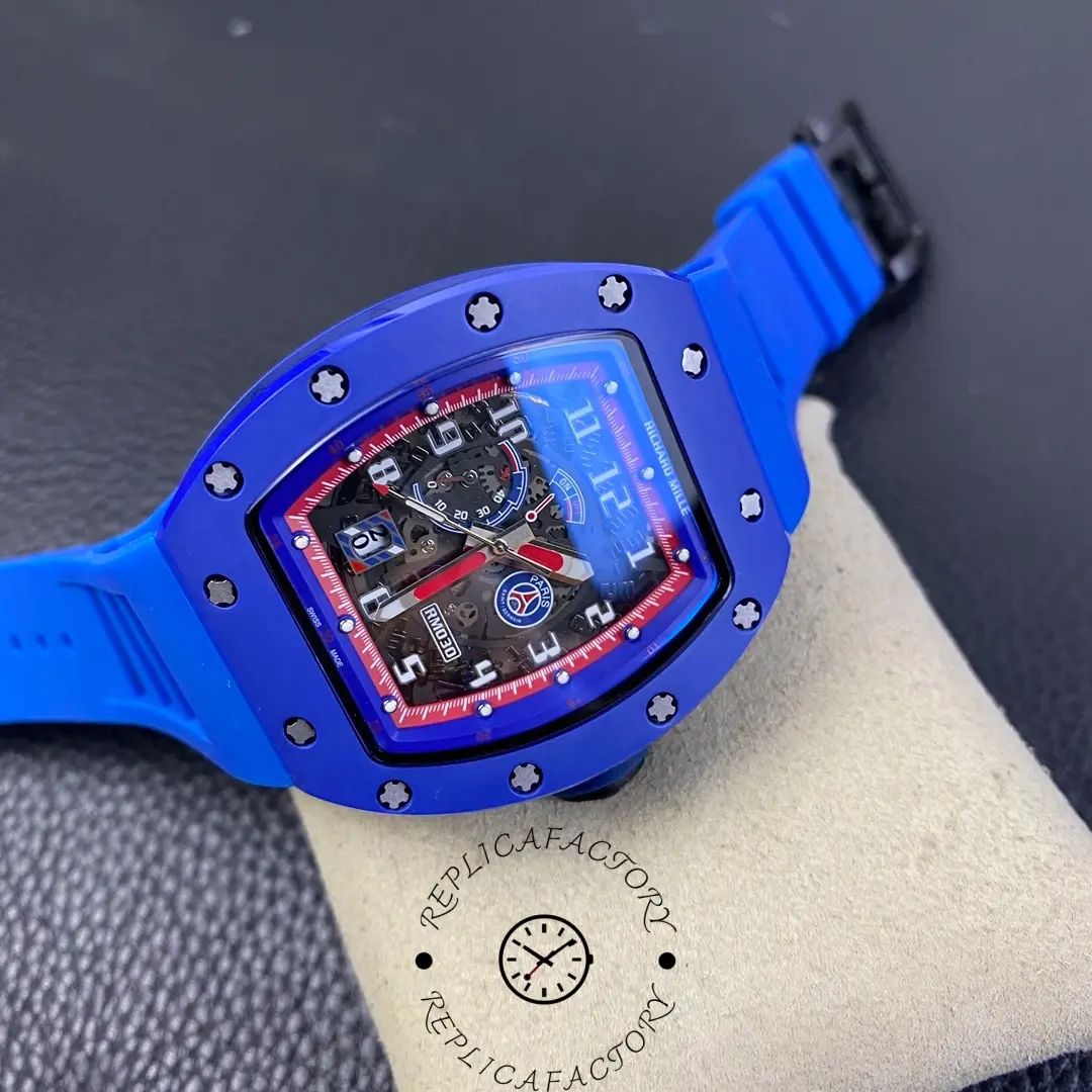 Richard Mille RM 030 PSG 1:1 Clone Blue Ceramic Watch