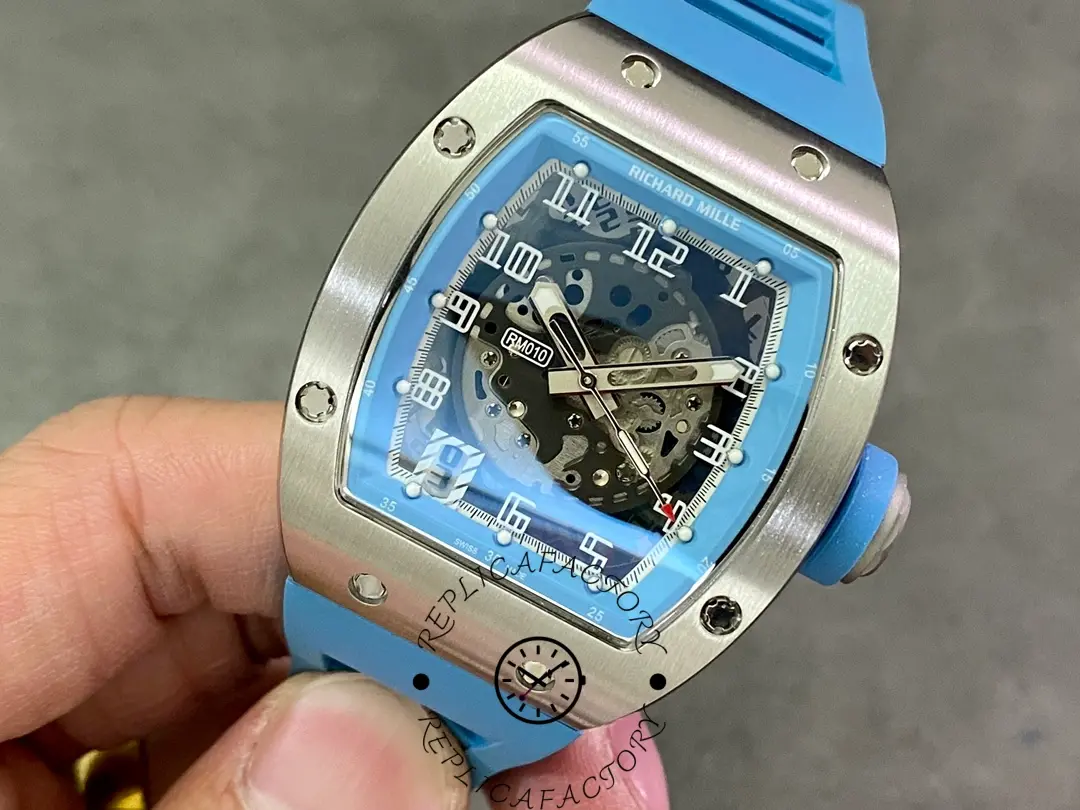 Richard Mille RM010 1:1 Clone Automatic Skeleton White Gold