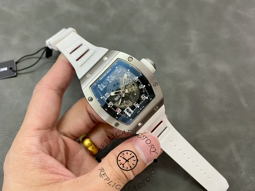 Richard Mille RM010 1:1 Clone Automatic Skeleton White Gold