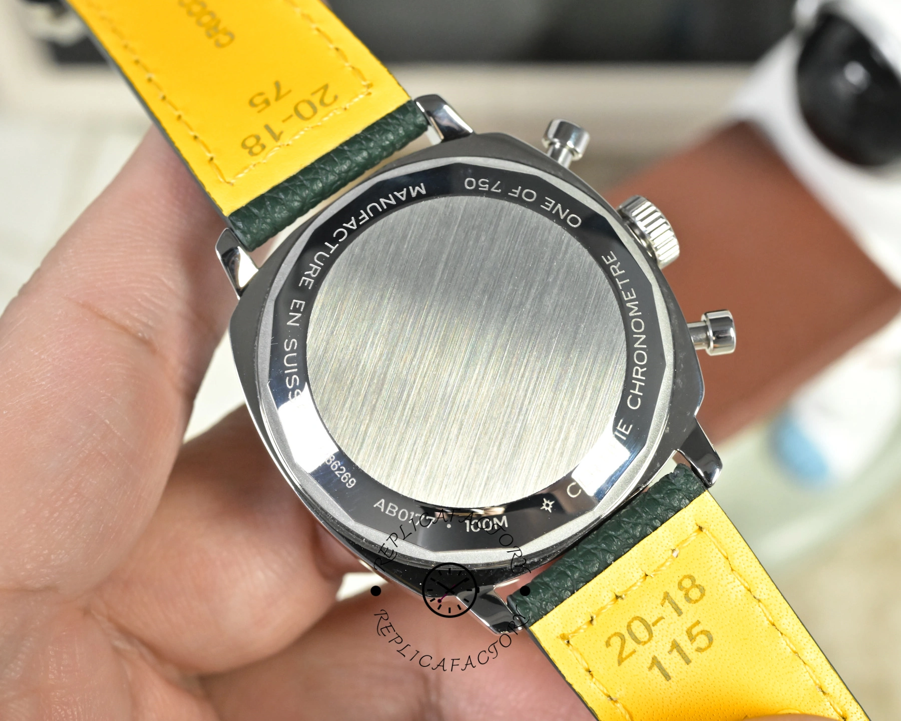 Breitling Top Time B01 Racing Green Dial AB01771A1L1X1 Replica 38mm Leather Watch