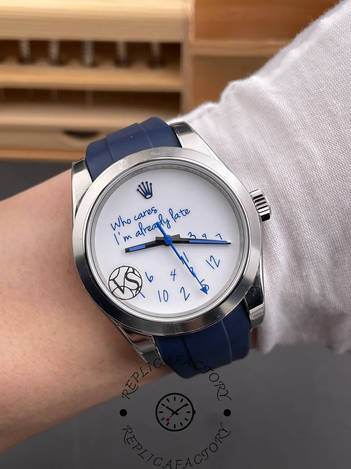 1:1 Clone Rolex Milgauss 116400 Who Cares I'm Already Late