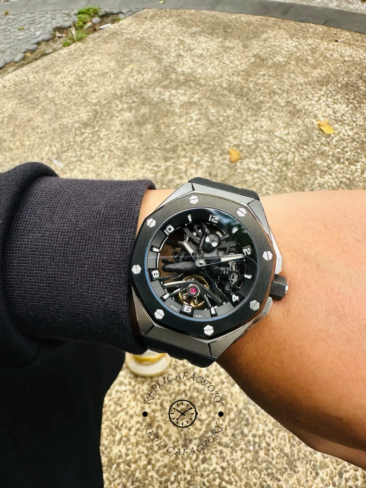 AP Royal Oak Concept Tourbillon 26632CN.OO.D100CA.01 Black Suit Spider-man