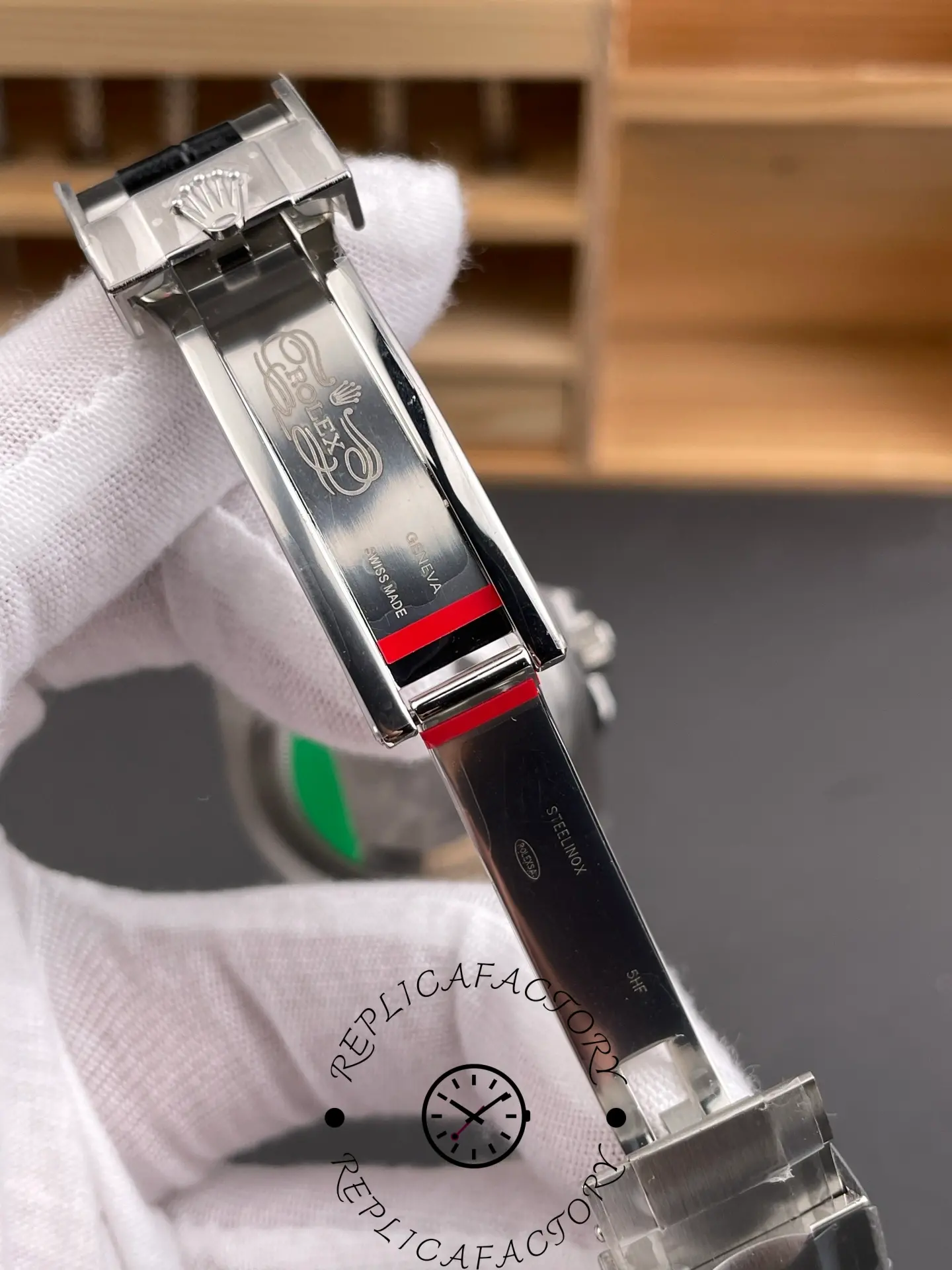 Rolex Submariner 116610LN 1:1 Clone Black Dial Leather Strap