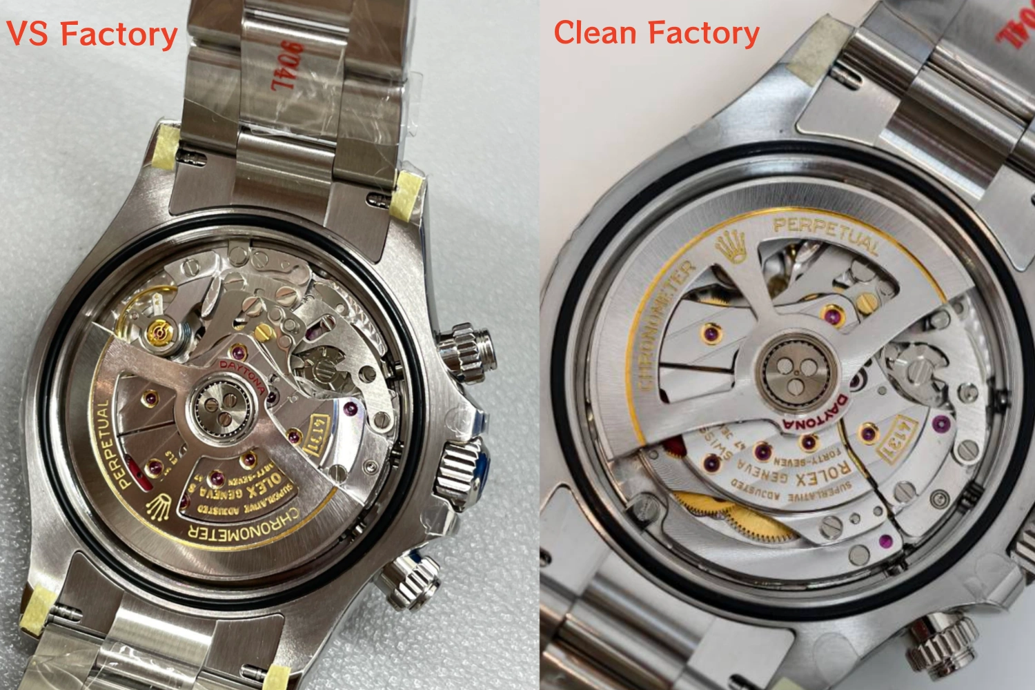 VS Factory Dandong 4131 Movement vs Clean Factory Shanghai 4131 Movement