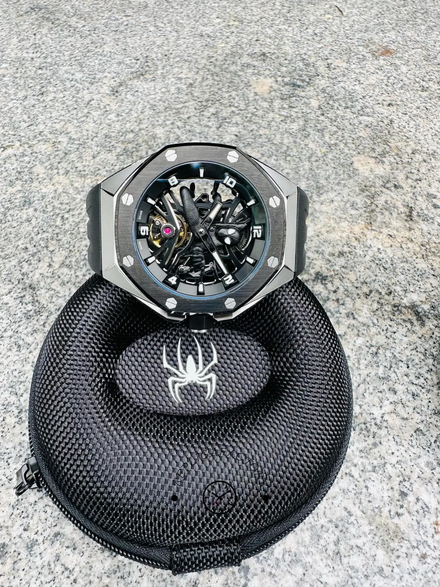 AP Royal Oak Concept Tourbillon 26632CN.OO.D100CA.01 Black Suit Spider-man